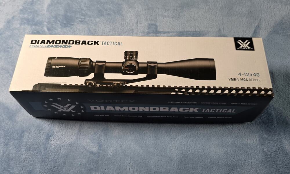 Vortex Diamondback Tactical 4-12x40 Rifle Scope VMR-1 MOA DBK-10025 New